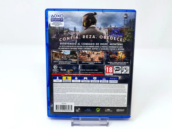 Parte trasera de Far Cry 5 (ESP) para PlayStation 4, edición PAL España