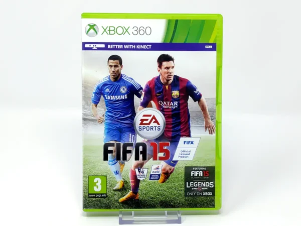 Portada de FIFA 15 (UK) para XBOX 360, edición PAL UK, de segunda mano