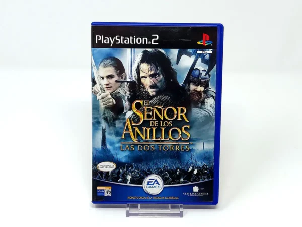 Portada de El Señor de los Anillos: Las Dos Torres (ESP) para PlayStation 2, edición PAL España, de segunda mano