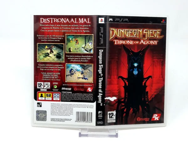 Dungeon Siege: Throne of Agony (ESP) (Carátula) para PSP, edición PAL España, de segunda mano