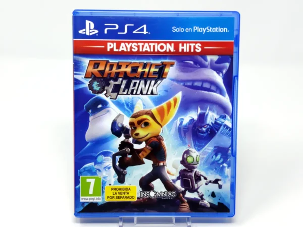 Portada de Ratchet & Clank (ESP) (PS Hits) para PlayStation 4, edición PAL España, de segunda mano