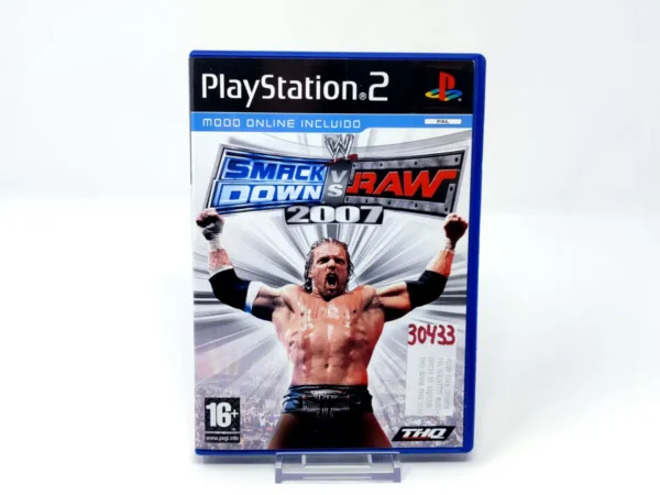 Portada de WWE SmackDown vs. Raw 2007 (ESP) (Rebajado) para PlayStation 2, edición PAL España, de segunda mano