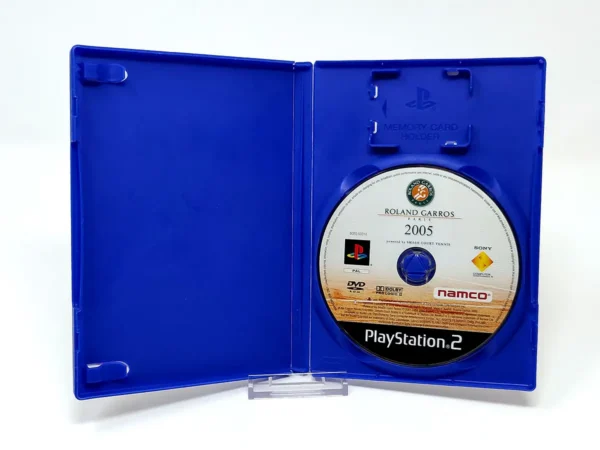Interior del juego Roland Garros 2005: Powered by Smash Court Tennis (ESP) (Rebajado) para PlayStation 2 con disco y manual