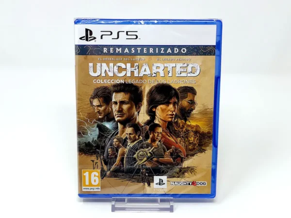 Portada de Uncharted: Colección Legado de los Ladrones (ESP) (Precintado) para PlayStation 5, edición PAL España, nuevo