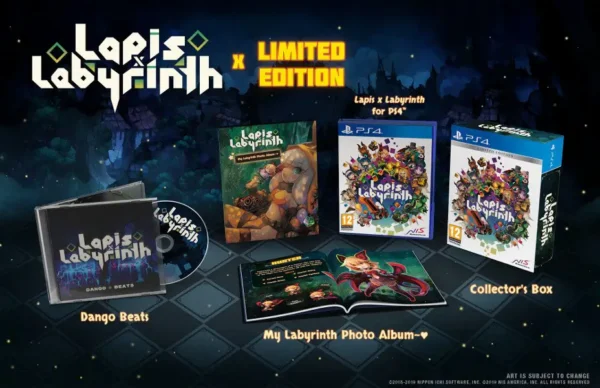 Parte trasera de Lapis x Labyrinth (Limited Edition) (ESP) para PlayStation 4, edición PAL España