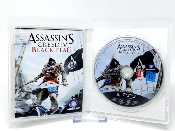 Interior del juego Assassin's Creed IV: Black Flag (ESP) para PlayStation 3 con disco y manual