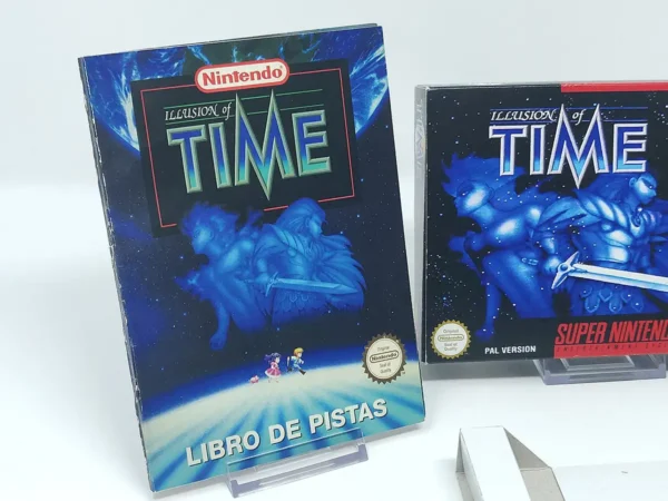 Lateral de la caja de Illusion of Time (ESP) para Nintendo SNES