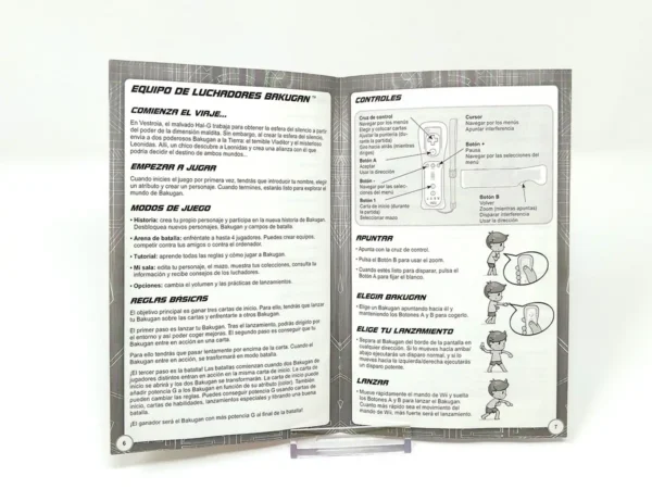 Bakugan: Battle Brawlers (ESP) (Manual) para Nintendo Wii, edición PAL España, de segunda mano