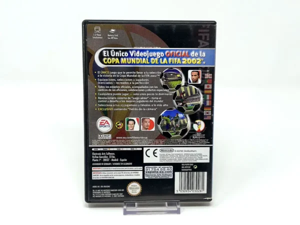 Parte trasera de Mundial FIFA 2002 (ESP) para Nintendo GameCube, edición PAL España