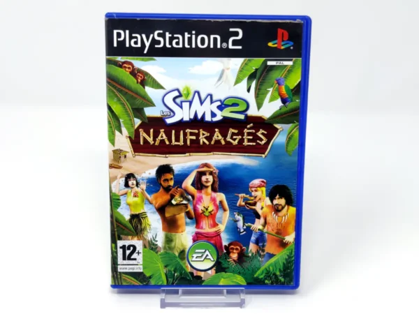 Portada de Les Sims 2: Naufragés (FRA) para PlayStation 2, edición PAL Francia, de segunda mano