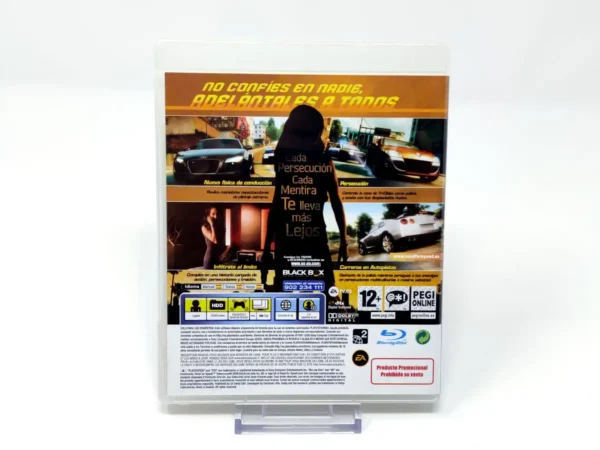 Parte trasera de Need for Speed: Undercover (ESP) (Promo) para PlayStation 3, edición PAL España