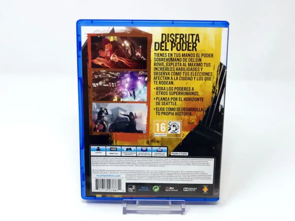 Parte trasera de inFAMOUS: Second Son (ESP) para PlayStation 4, edición PAL España