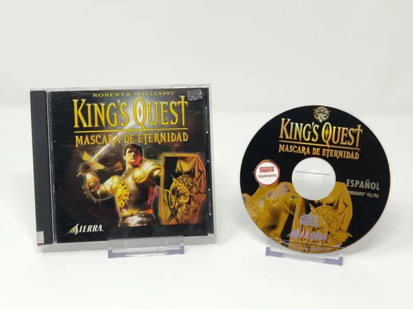 Interior del juego King's Quest: Mascara de Eternidad (ESP) (v1) para PC con disco y manual