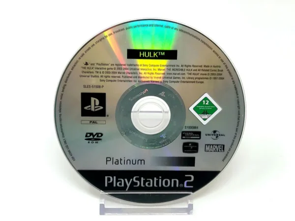 Hulk (ESP) (Platinum) (Disco) para PlayStation 2, edición PAL España, de segunda mano