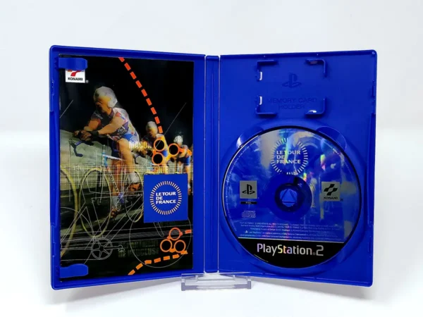 Interior del juego Le Tour de France (FRA) para PlayStation 2 con disco y manual