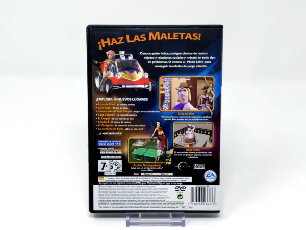 Parte trasera de Los Sims: Toman la Calle (ESP) (Rebajado) para PlayStation 2, edición PAL España