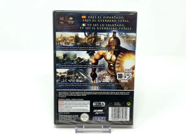 Parte trasera de Spartan: Total Warrior (ESP) (Precintado) para Nintendo GameCube, edición PAL España