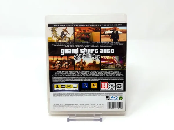 Parte trasera de Grand Theft Auto: San Andreas (ESP) (Rebajado) para PlayStation 3, edición PAL España