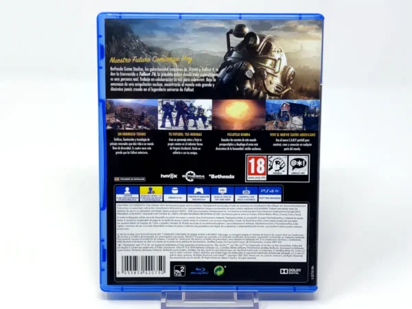 Parte trasera de Fallout 76 (ESP) para PlayStation 4, edición PAL España
