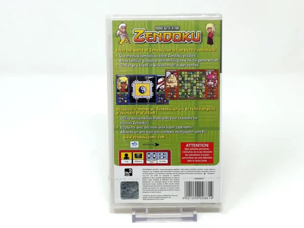 Parte trasera de Zendoku (UK) (Precintado) para PSP, edición PAL UK