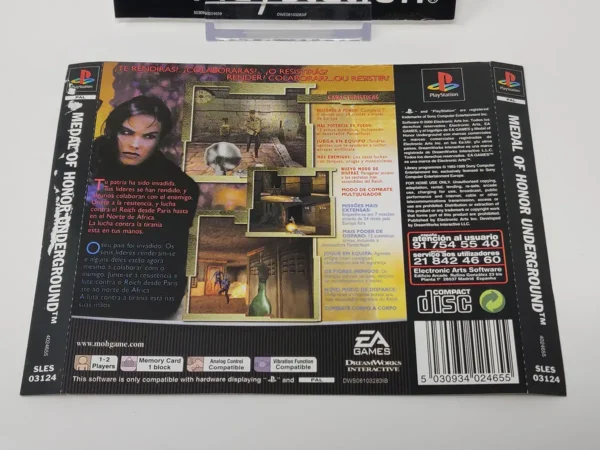 Medal of Honor: Underground (ESP) (Carátula) para PlayStation 1, de segunda mano