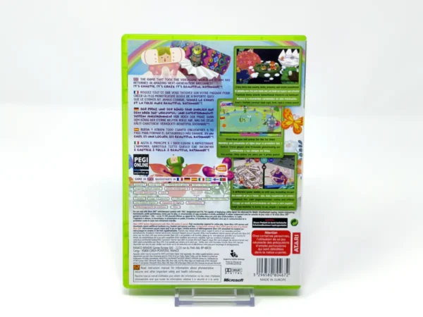 Parte trasera de Beautiful Katamari (ESP) para XBOX 360, edición PAL España