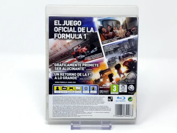 Parte trasera de Formula 1 2010 (ESP) (Rebajado) para PlayStation 3, edición PAL España