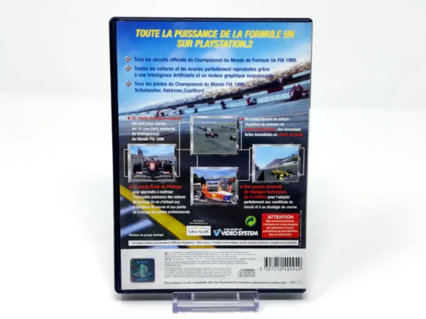 Parte trasera de F1 Racing Championship (FRA) para PlayStation 2, edición PAL Francia