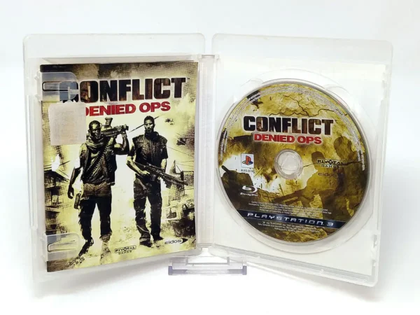 Interior del juego Conflict: Denied Ops (ESP) (Rebajado) para PlayStation 3 con disco y manual