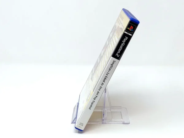 Lateral de la caja de SingStar La Edad de Oro del Pop Español (ESP) (Promo) para PlayStation 2
