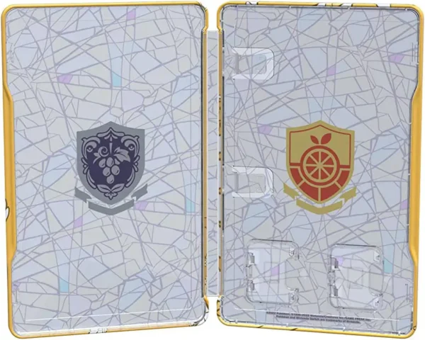 Lateral de la caja de Pokémon Escarlata y Púrpura (Edición Dual con Steelbook) (ESP) para Nintendo Switch