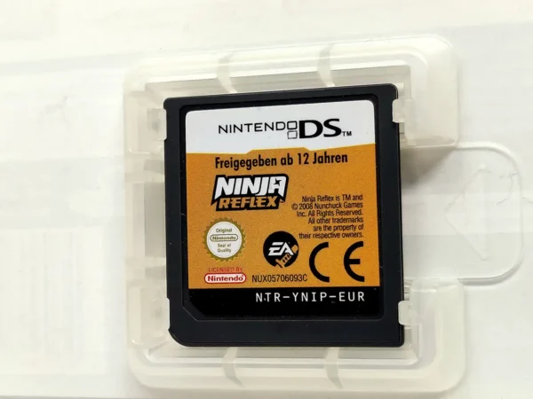 Lateral de la caja de Ninja Reflex (ITA) para Nintendo DS