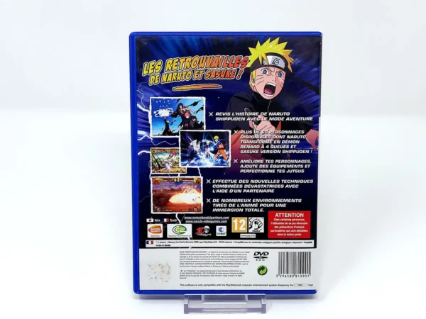 Parte trasera de Naruto Shippuden: Ultimate Ninja 5 (FRA) (Rebajado) para PlayStation 2, edición PAL Francia