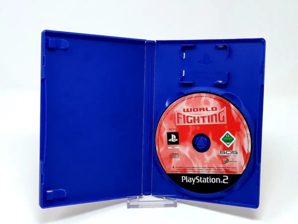 Interior del juego World Fighting (ESP) (Rebajado) para PlayStation 2 con disco y manual
