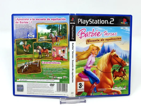 Barbie Horses: Escuela de equitación (ESP) (Carátula) para PlayStation 2, edición PAL España, de segunda mano