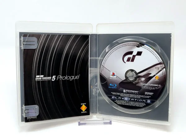 Interior del juego Gran Turismo 5: Prologue (ESP) (v1) para PlayStation 3 con disco y manual