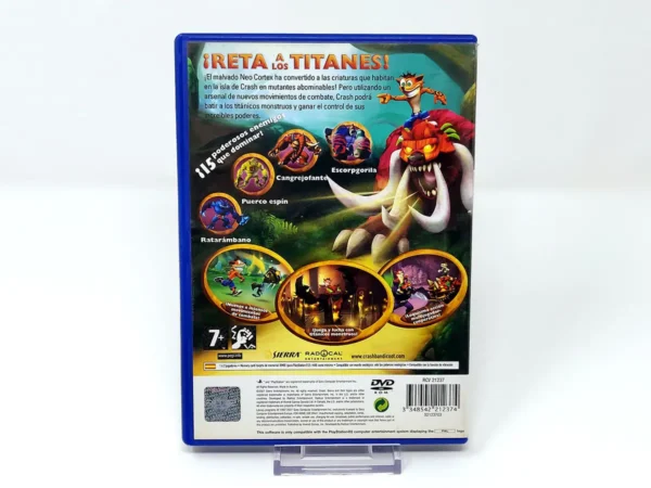 Parte trasera de Crash Lucha de Titanes (ESP) para PlayStation 2