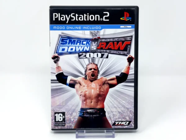 Portada de WWE SmackDown vs. Raw 2007 (ESP) (Rebajado) para PlayStation 2, edición PAL España, de segunda mano