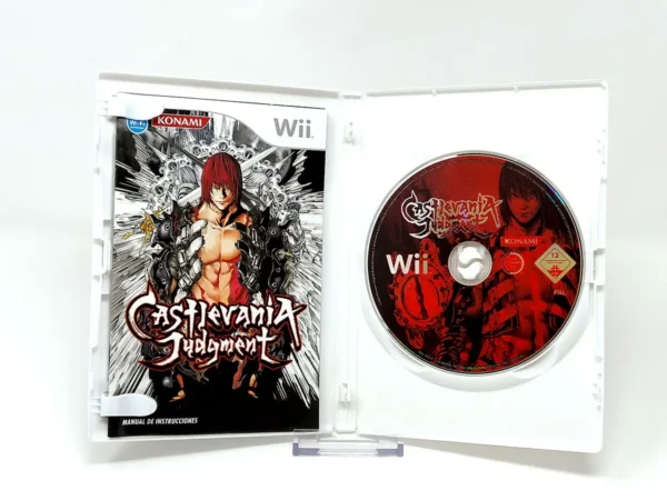 Interior del juego Castlevania Judgment (ESP) para Nintendo Wii con disco y manual