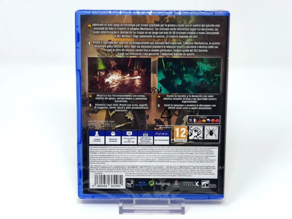 Parte trasera de Warhammer 40,000: Mechanicus (ESP) (Precintado) para PlayStation 4, edición PAL España