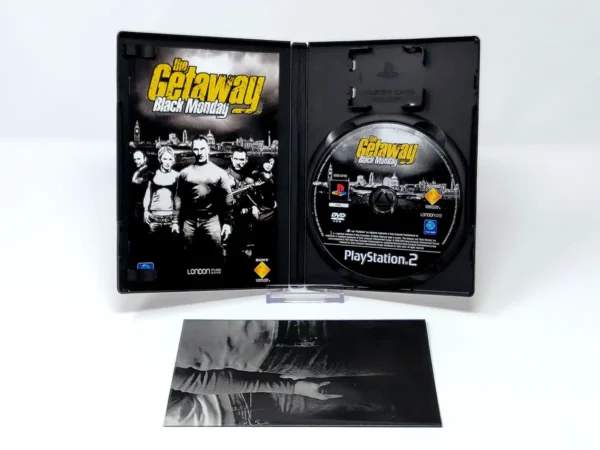 Interior del juego The Getaway: Black Monday (ESP) (Con Mapa) para PlayStation 2 con disco y manual