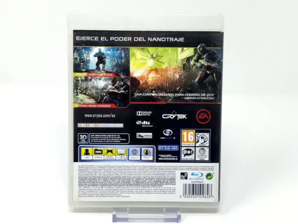 Parte trasera de Crysis 3 (ESP) (Rebajado) para PlayStation 3, edición PAL España