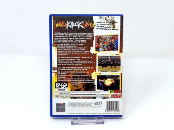 Parte trasera de Hard Knock High (ESP) para PlayStation 2, edición PAL España