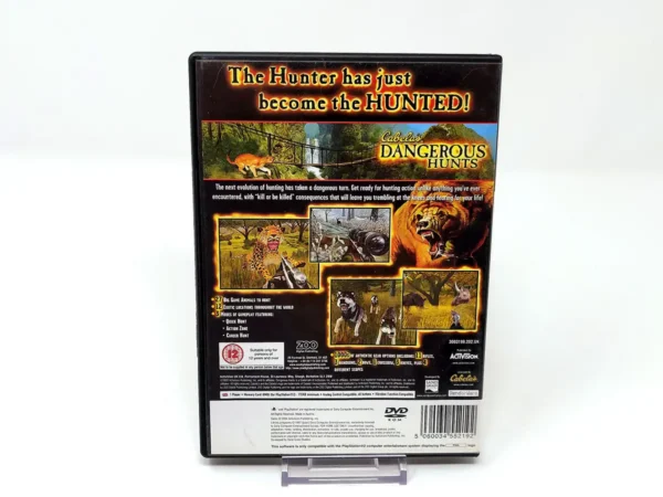 Parte trasera de Cabela's Dangerous Hunts (UK) (Rebajado) para PlayStation 2, edición PAL UK