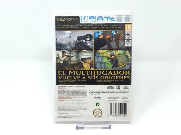 Parte trasera de GoldenEye 007 (ESP) (Precintado) para Nintendo Wii, edición PAL España