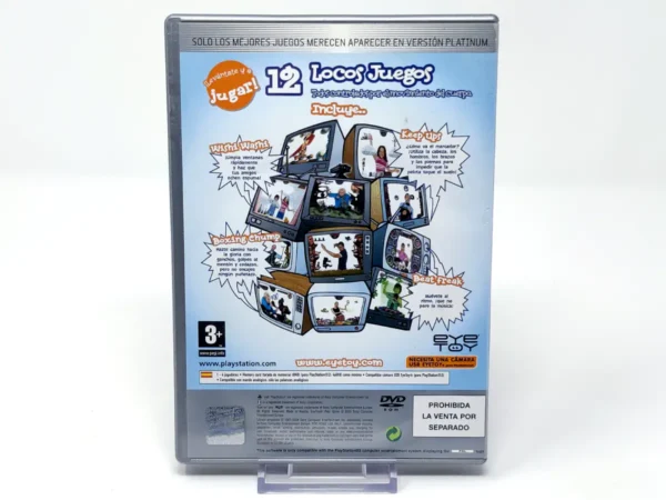 Parte trasera de EyeToy: Play (ESP) (Platinum) (v1) para PlayStation 2, edición PAL España