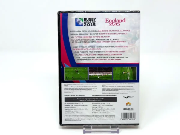 Parte trasera de Rugby World Cup 2015 (ESP) (Precintado) para PC, edición PAL España