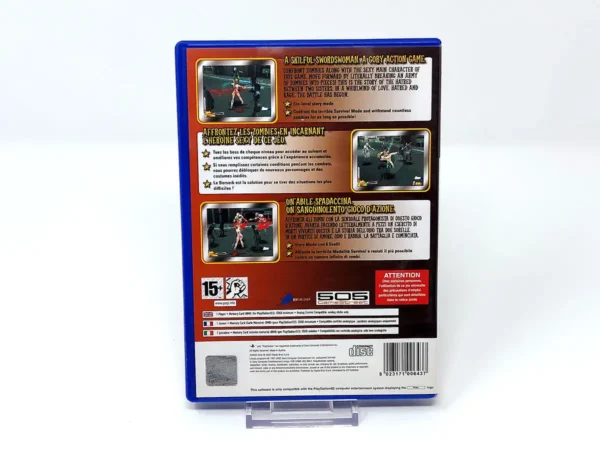 Parte trasera de Zombie Zone (UK) para PlayStation 2, edición PAL UK