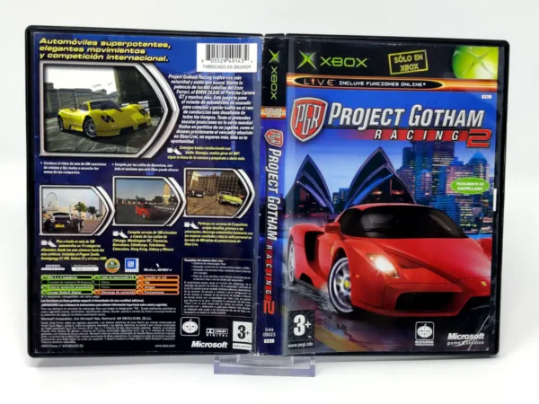 Project Gotham Racing 2 (ESP) (Carátula) para XBOX, edición PAL España, de segunda mano