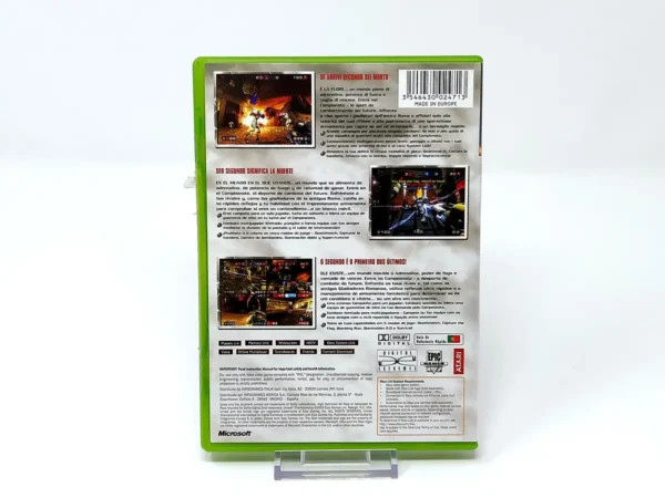 Parte trasera de Unreal Championship (ESP) para XBOX, edición PAL España